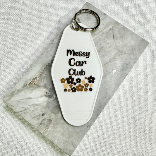 Motel Keychain: Messy Car Club