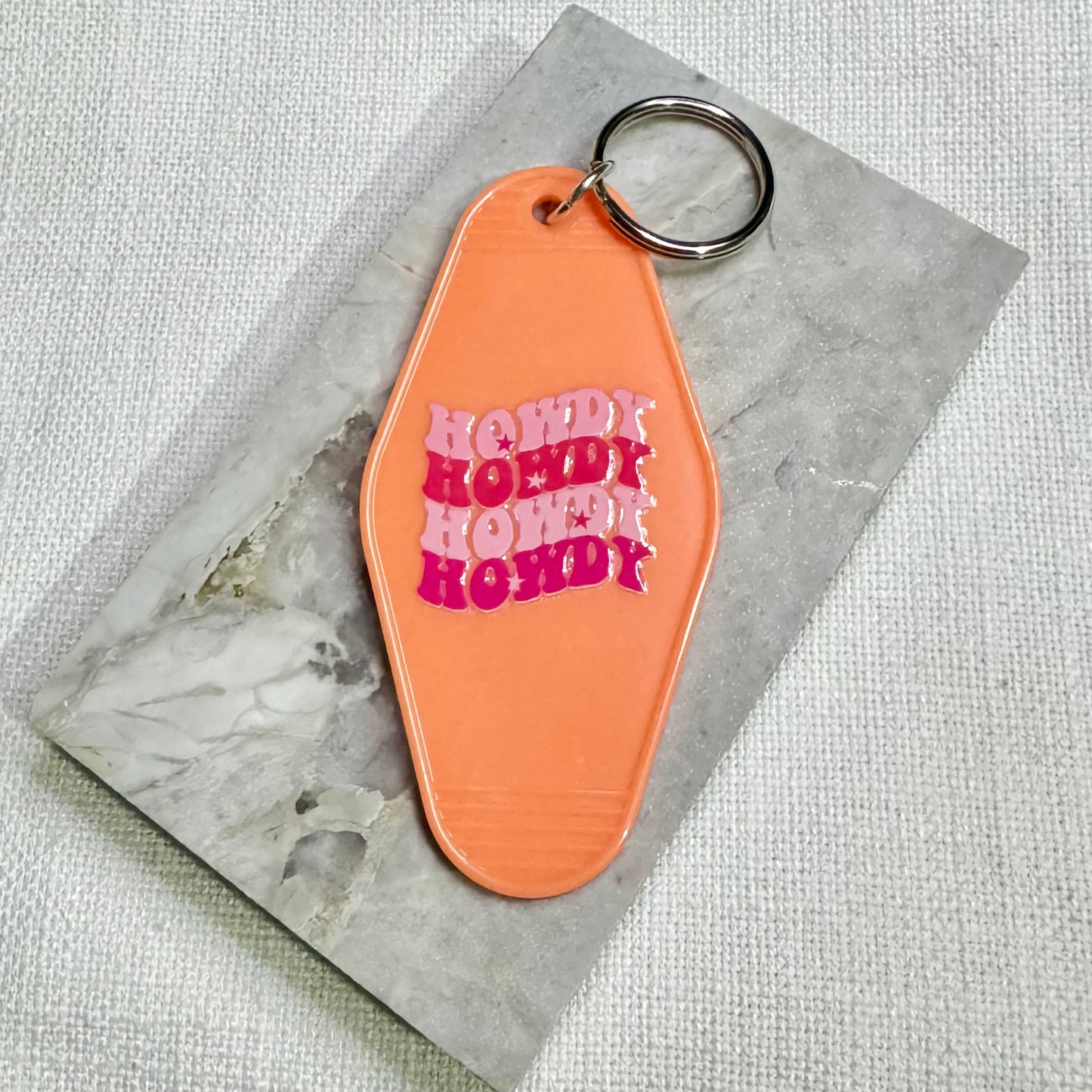 Motel Keychain: Howdy