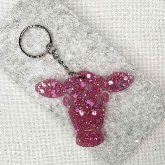 Cow Head Keyring - Medium