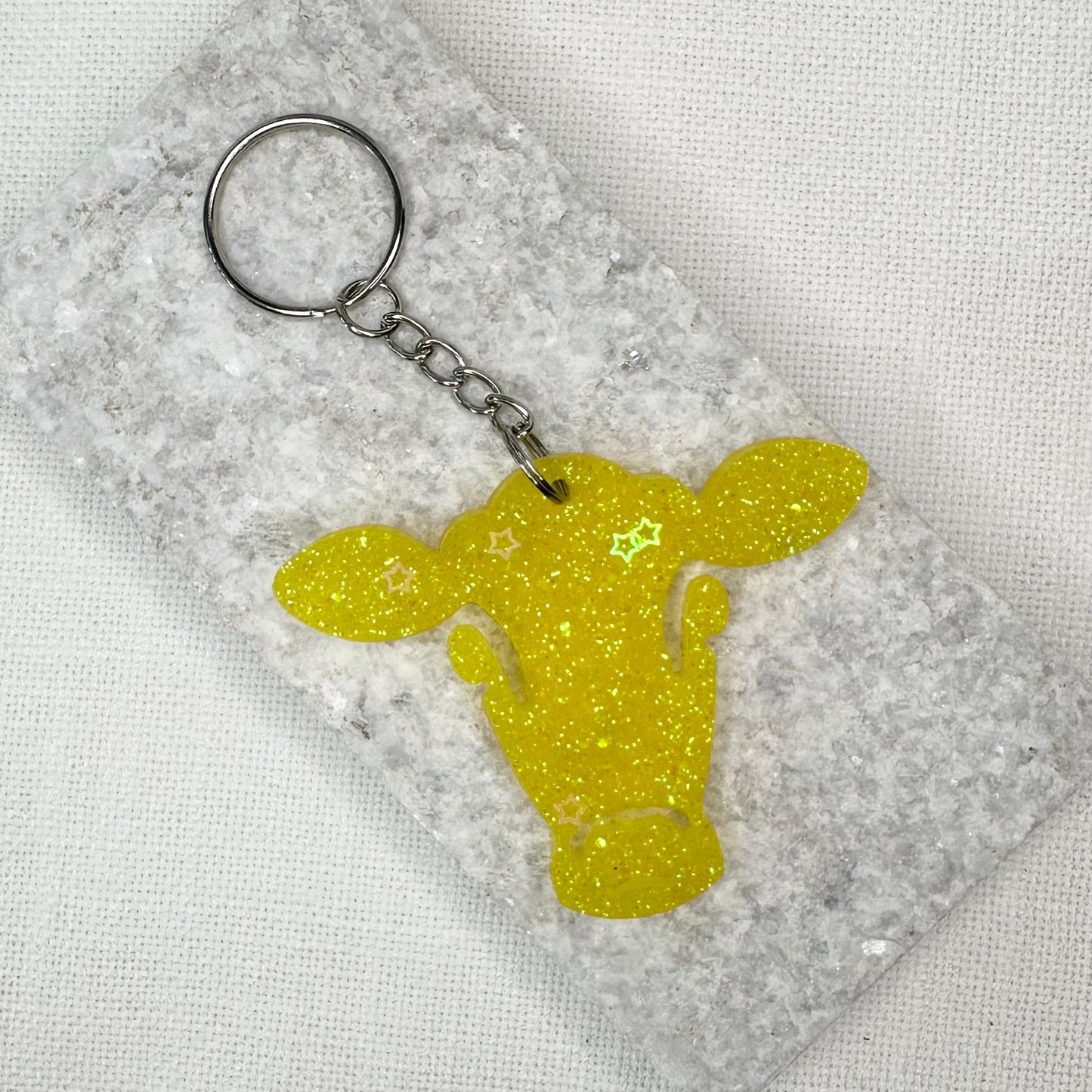 Cow Head Keyring - Medium