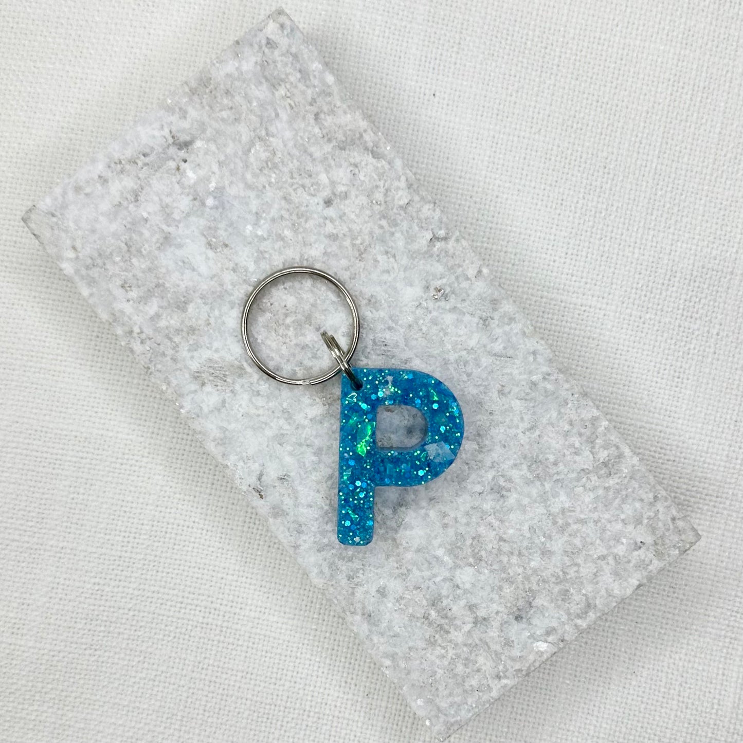 Alphabet Keyring - P