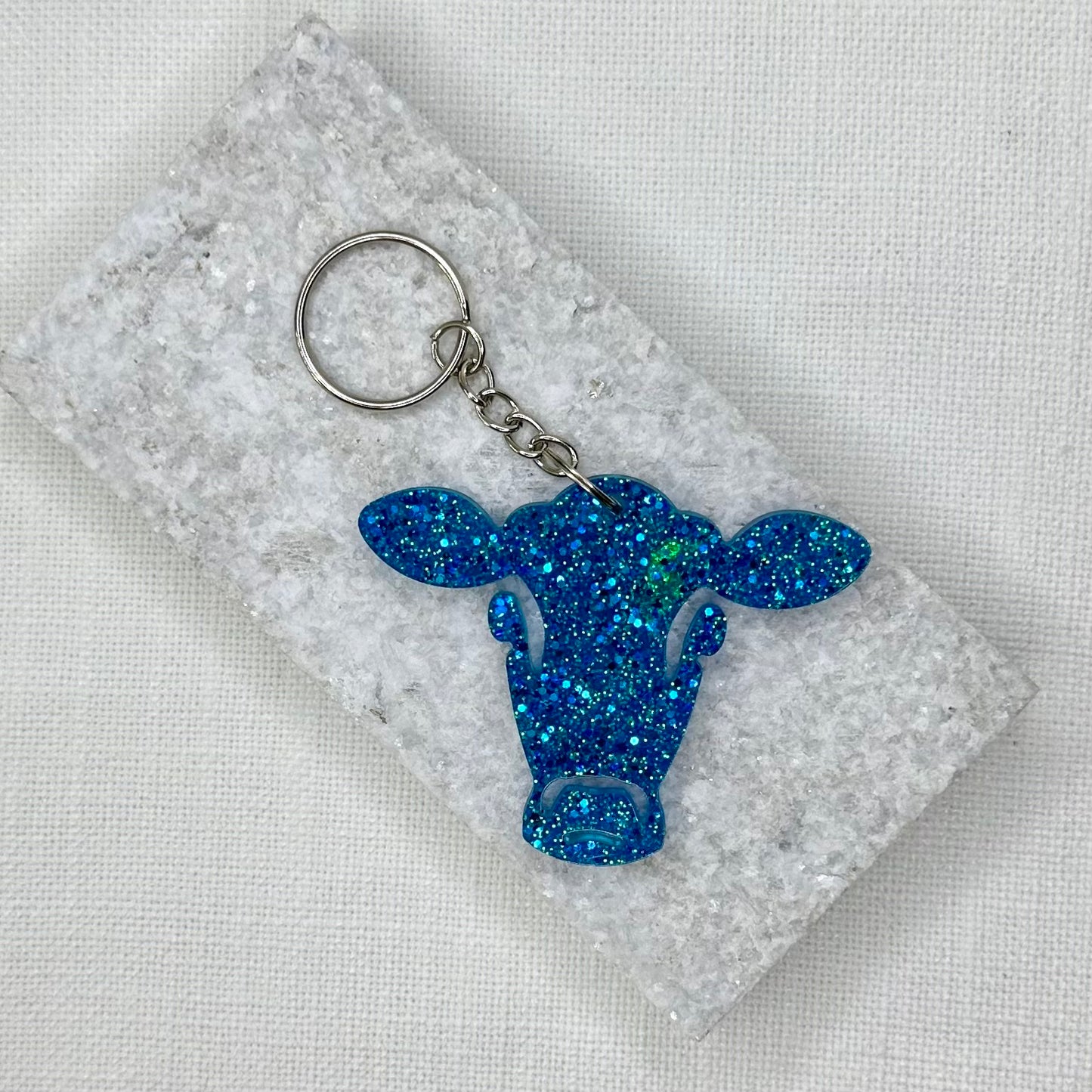 Cow Head Keyring - Medium