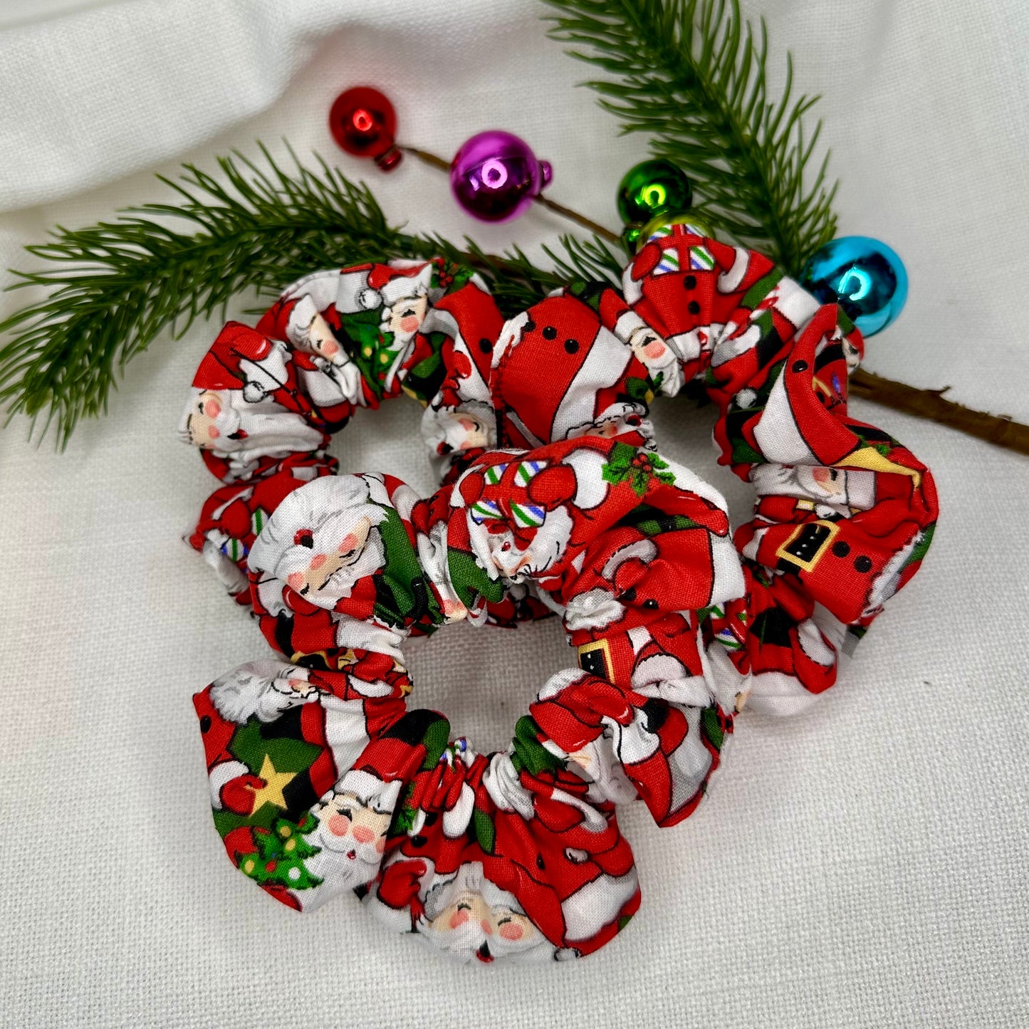 Jolly Santa Scrunchie